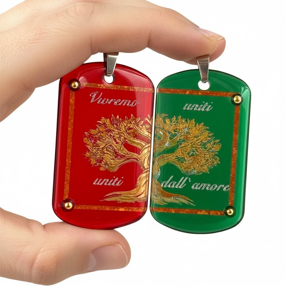 Set di Pendenti Artigianali "Albero della Vita Condivisa" – Personalizzabili | Gioiello Simbolo Unione rjthw8-is