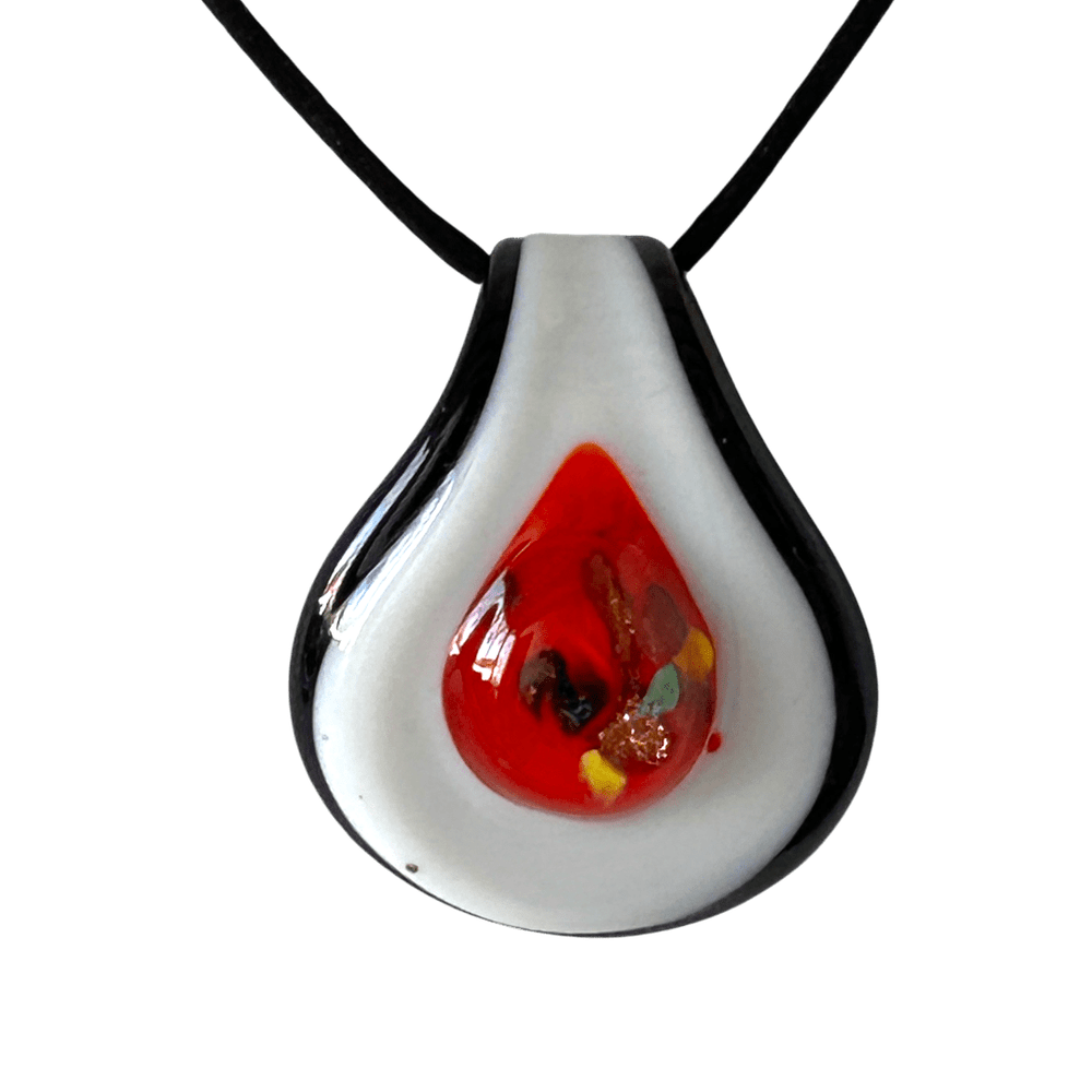 Cuore di Fuoco - Talismano in Vetro di Murano rjthw8-is