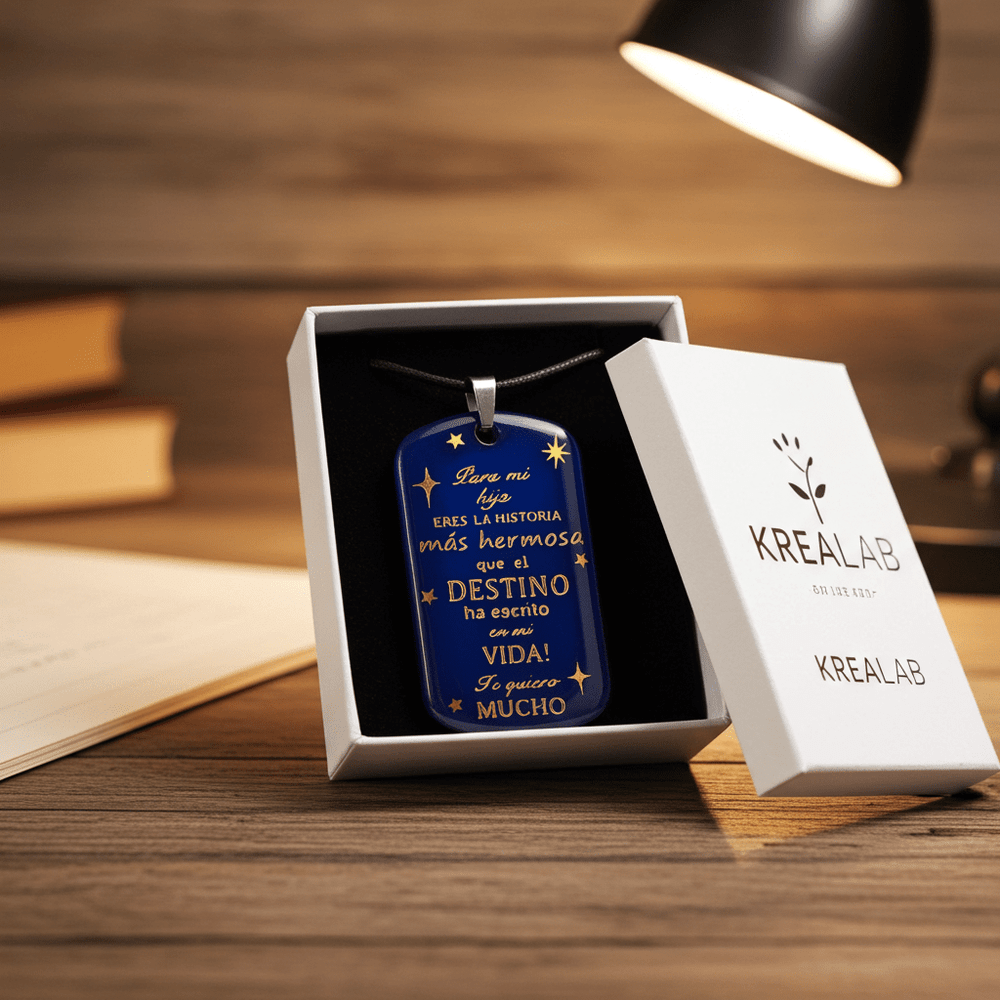 Pendente Messaggio per Figlio o Figlia - con Dedica rjthw8-is