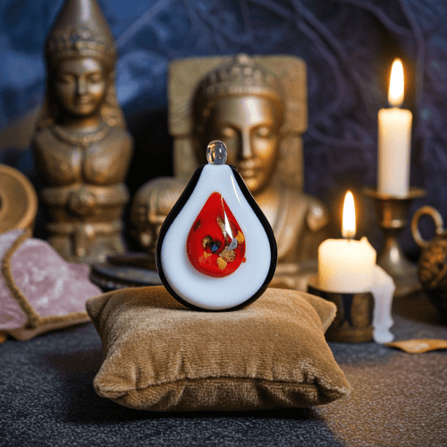 Cuore di Fuoco - Talismano in Vetro di Murano rjthw8-is