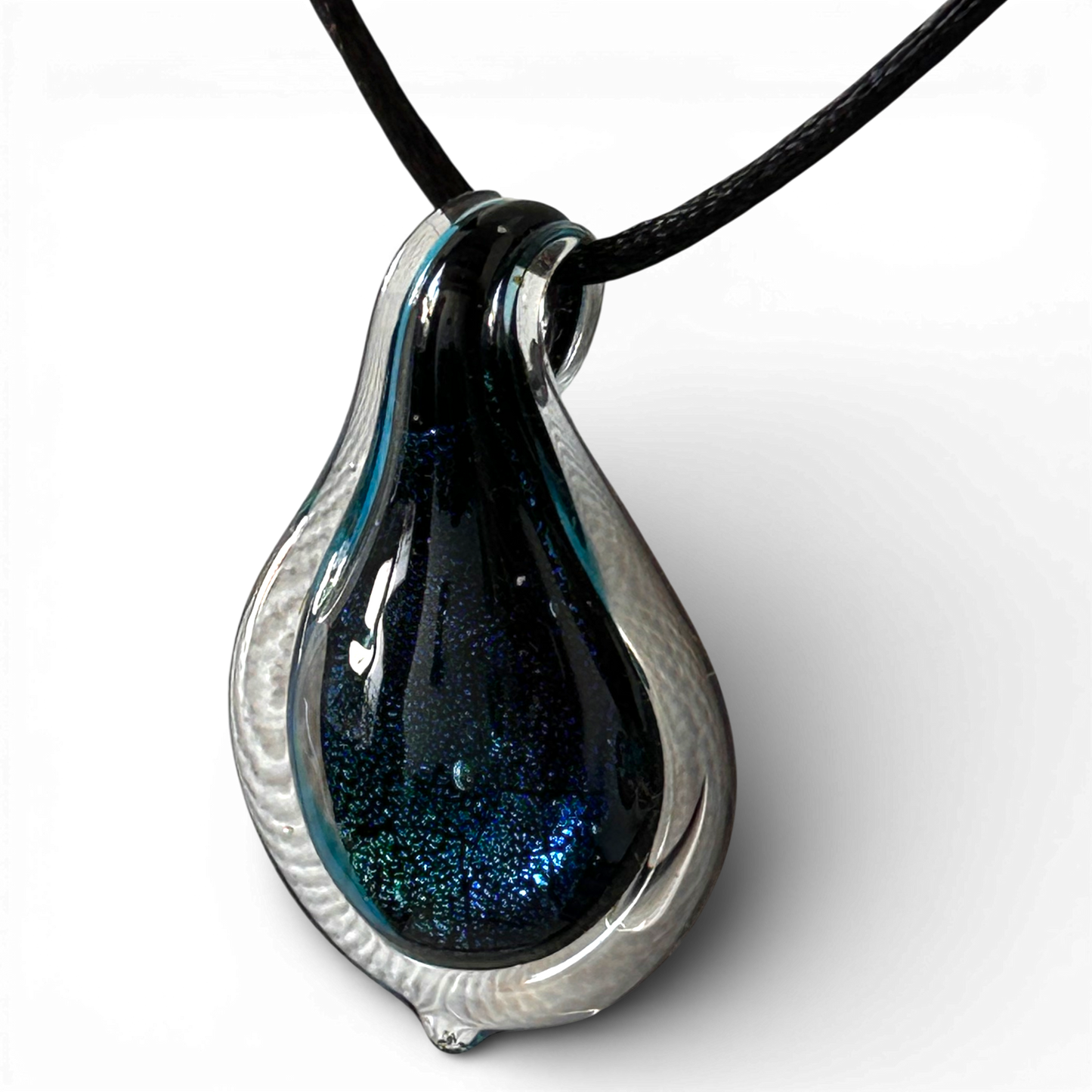 Goccia di Smeraldo Interiore - Talismano in Vetro di Murano