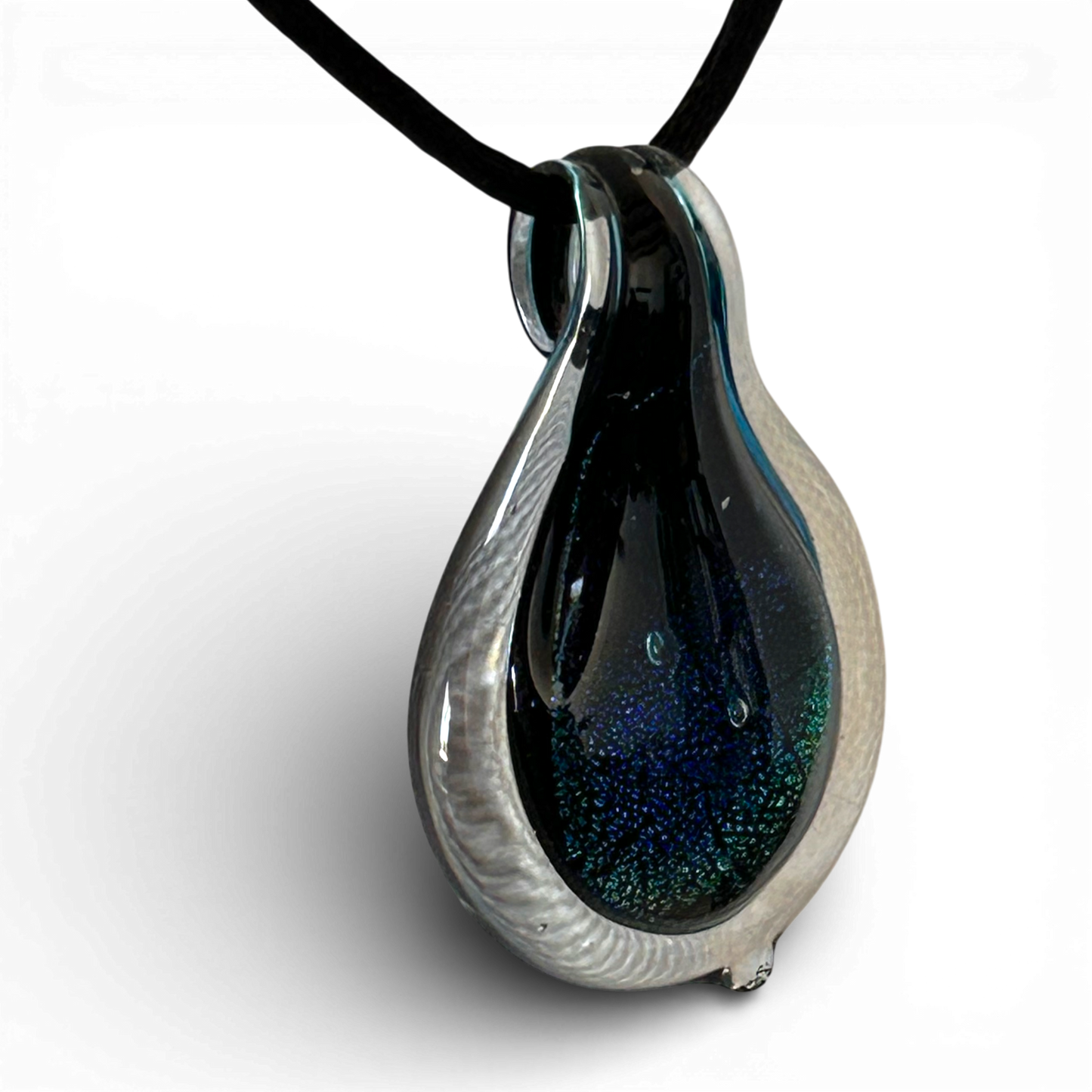 Goccia di Smeraldo Interiore - Talismano in Vetro di Murano