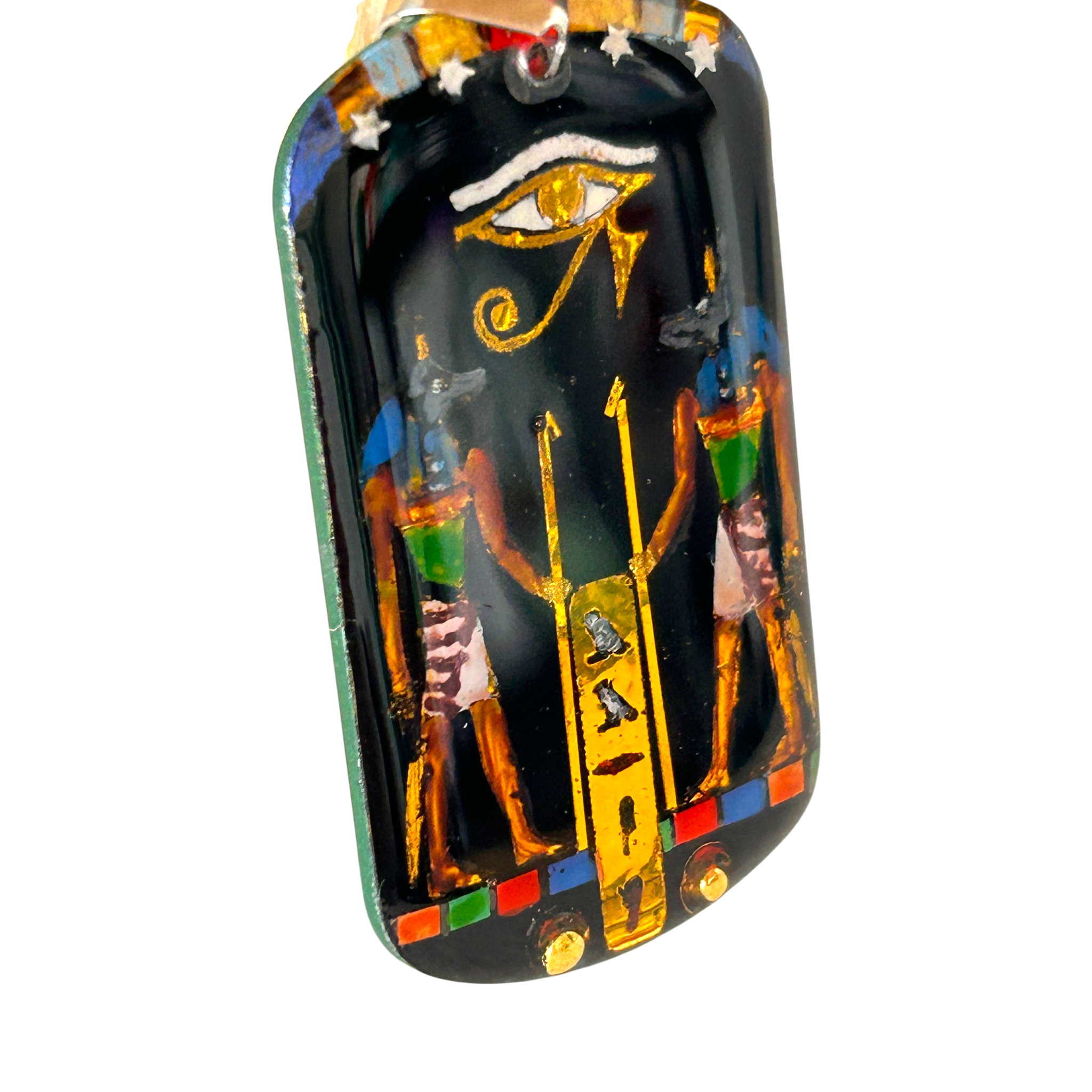 Pendente Egizio Anubi e Occhio di Horus - personalizzato con nome in geroglifico