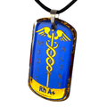 Pendente Medic Alert - Gruppo Sanguigno Rh A+ | Artigianale rjthw8-is