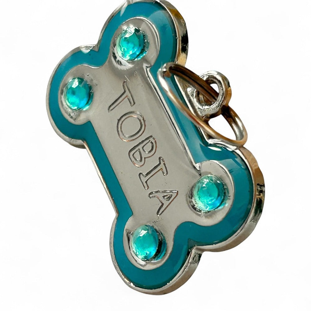 Medaglietta Identificativa Cani - Fashion Pet - Turchese rjthw8-is