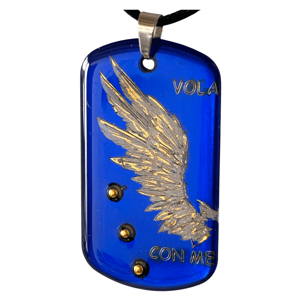 Coppia di Pendenti Complementari Angelo - "Vola Sempre Con Me" | Set Doppio Personalizzabile rjthw8-is