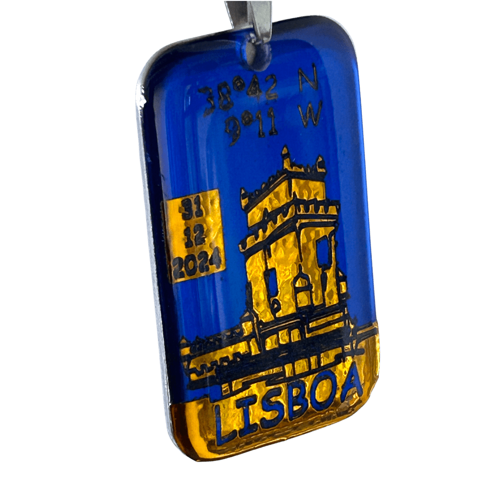 Pendente Coordinate di Vita - Lisbona personalizzabile rjthw8-is