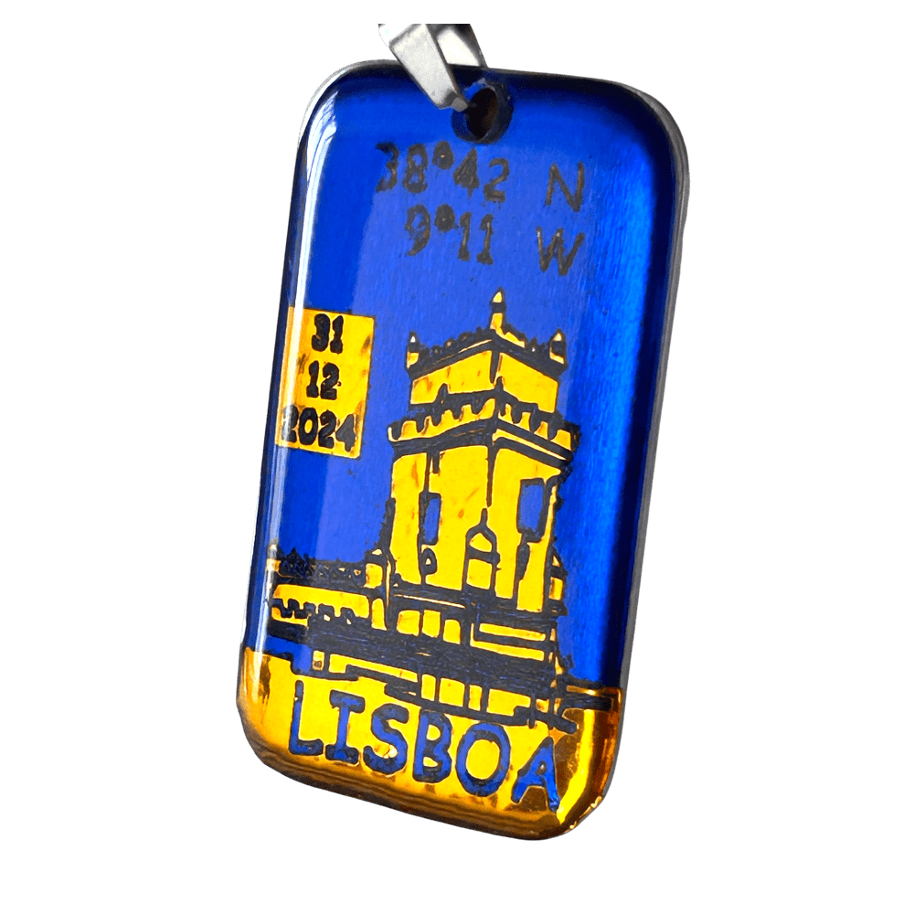 Pendente Coordinate di Vita - Lisbona personalizzabile rjthw8-is