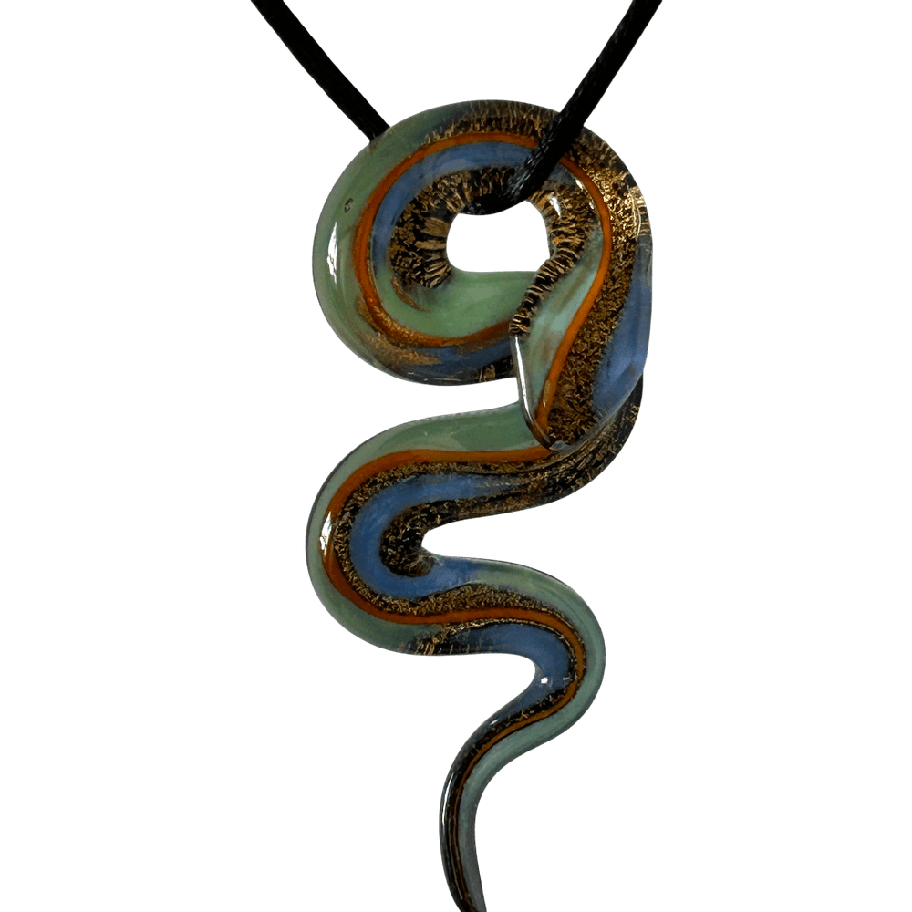 Serpente della Trasformazione - Talismano in Vetro di Murano rjthw8-is
