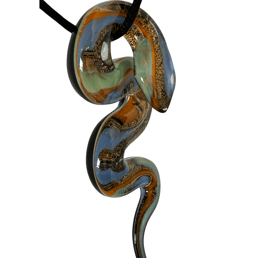 Serpente della Trasformazione - Talismano in Vetro di Murano rjthw8-is