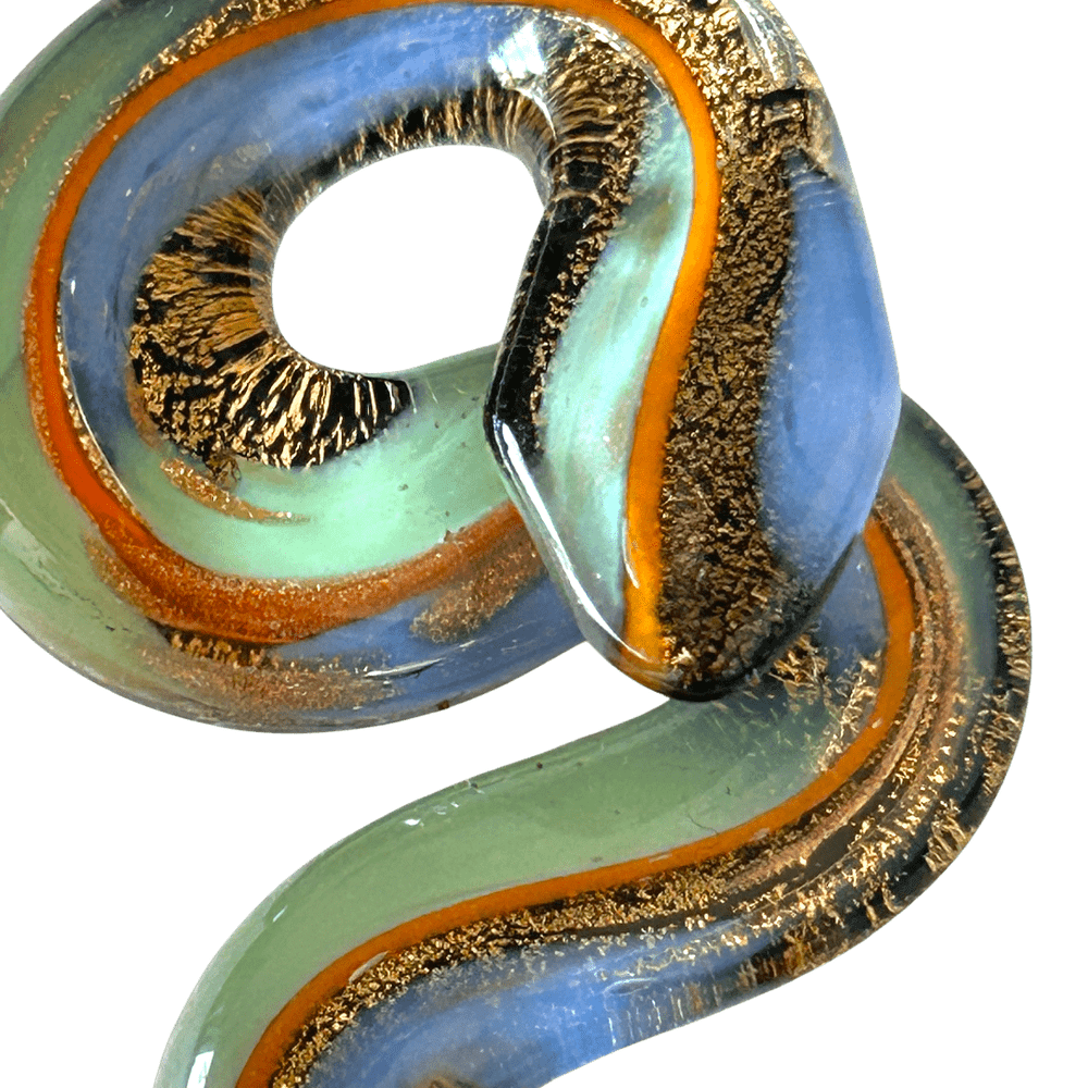 Serpente della Trasformazione - Talismano in Vetro di Murano rjthw8-is