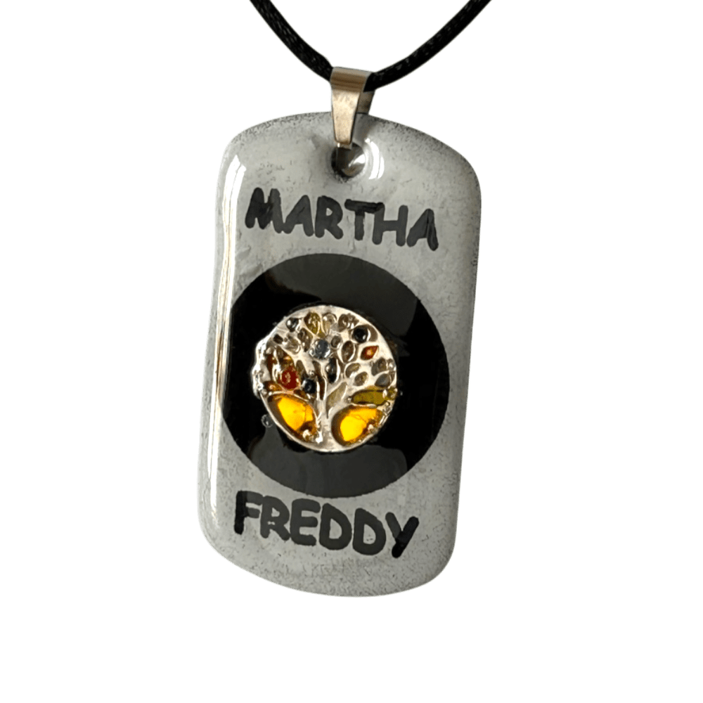 Pendente Albero della Vita artigianale con incisione personalizzata - mod. A rjthw8-is