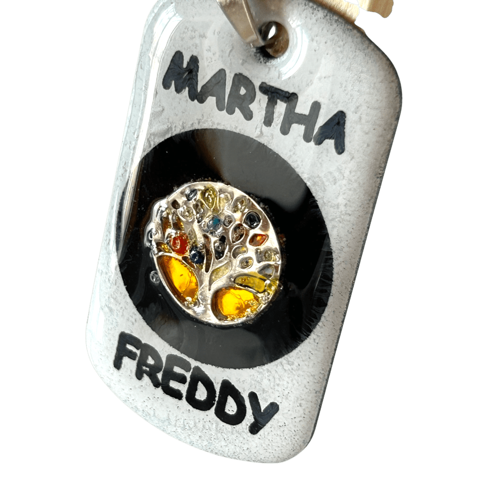 Pendente Albero della Vita artigianale con incisione personalizzata - mod. A rjthw8-is
