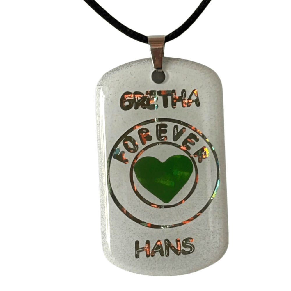 Pendente personalizzato "Forever" - Coppia con nomi | Variante colore rjthw8-is