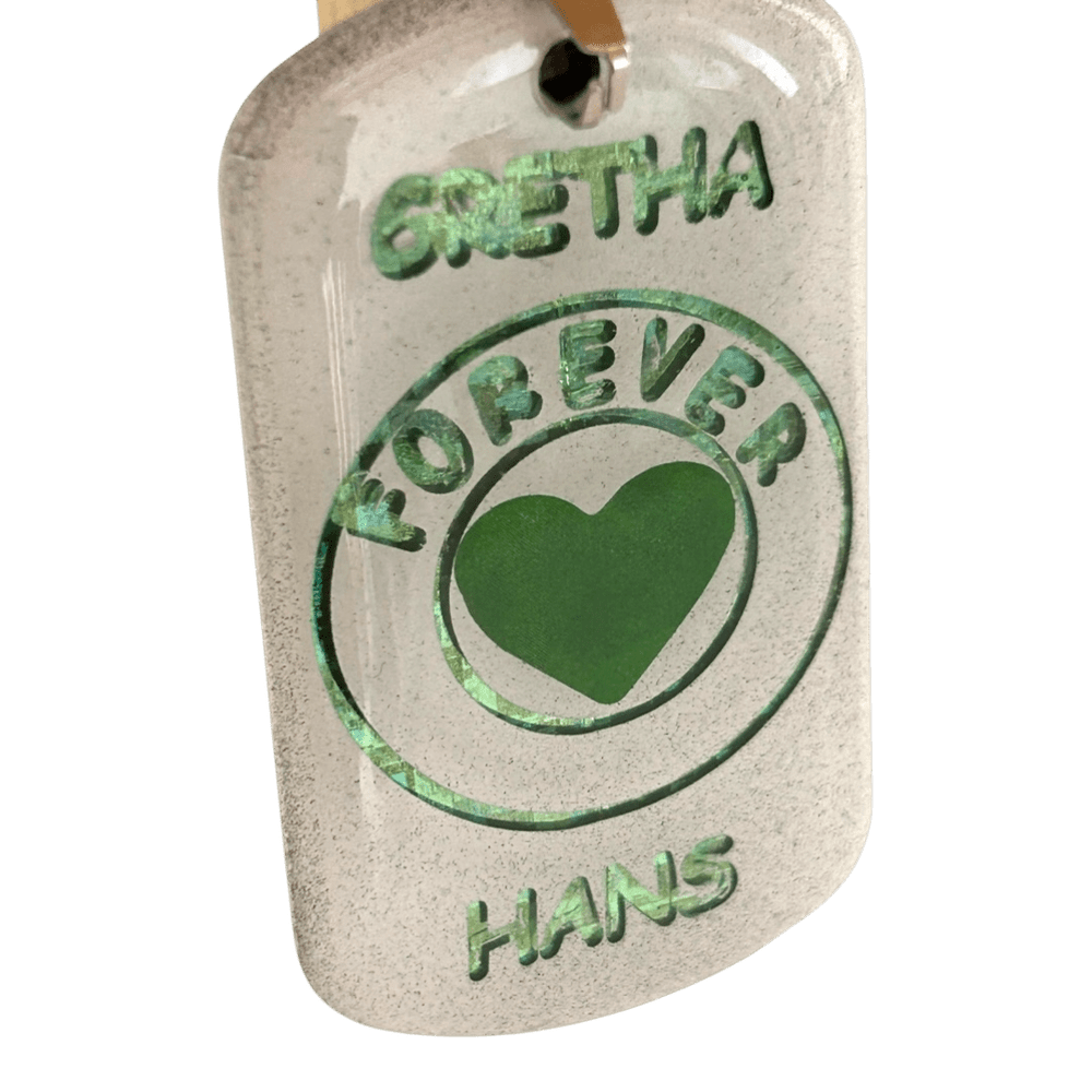 Pendente personalizzato "Forever" - Coppia con nomi | Variante colore rjthw8-is