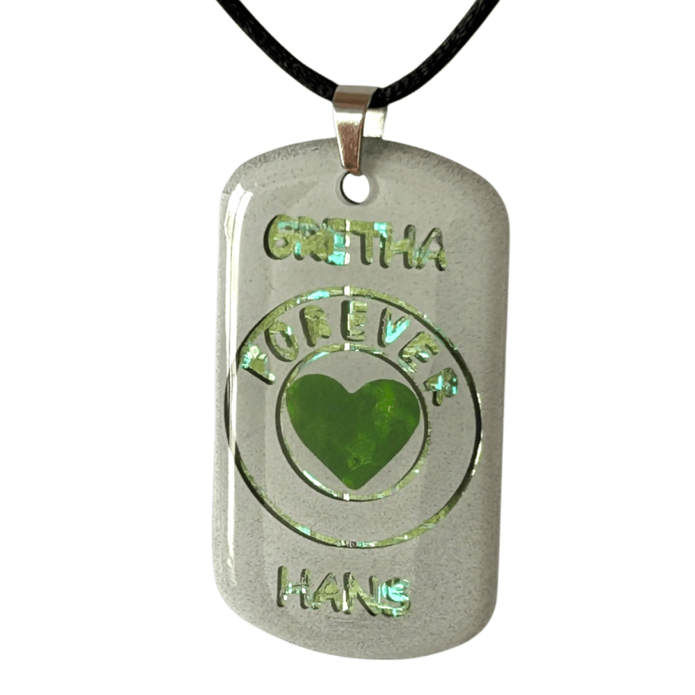 Pendente personalizzato "Forever" - Coppia con nomi | Variante colore rjthw8-is
