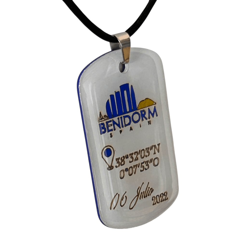 Pendente Coordinate del Cuore - Benidorm personalizzabile rjthw8-is
