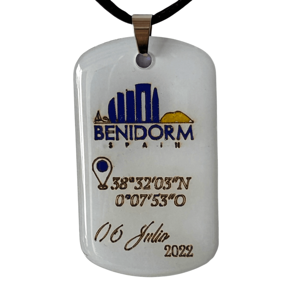 Pendente Coordinate del Cuore - Benidorm personalizzabile rjthw8-is