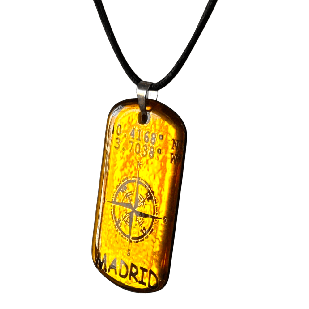 Pendente Coordinate del Cuore - Madrid personalizzabile rjthw8-is
