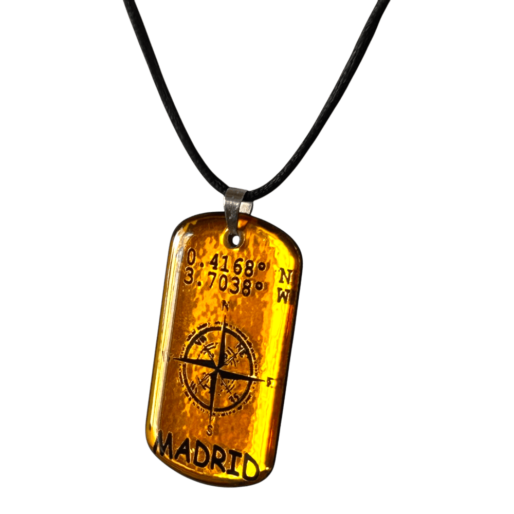 Pendente Coordinate del Cuore - Madrid personalizzabile rjthw8-is