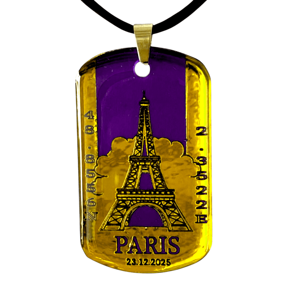 Pendente Coordinate del Cuore - Parigi personalizzabile rjthw8-is
