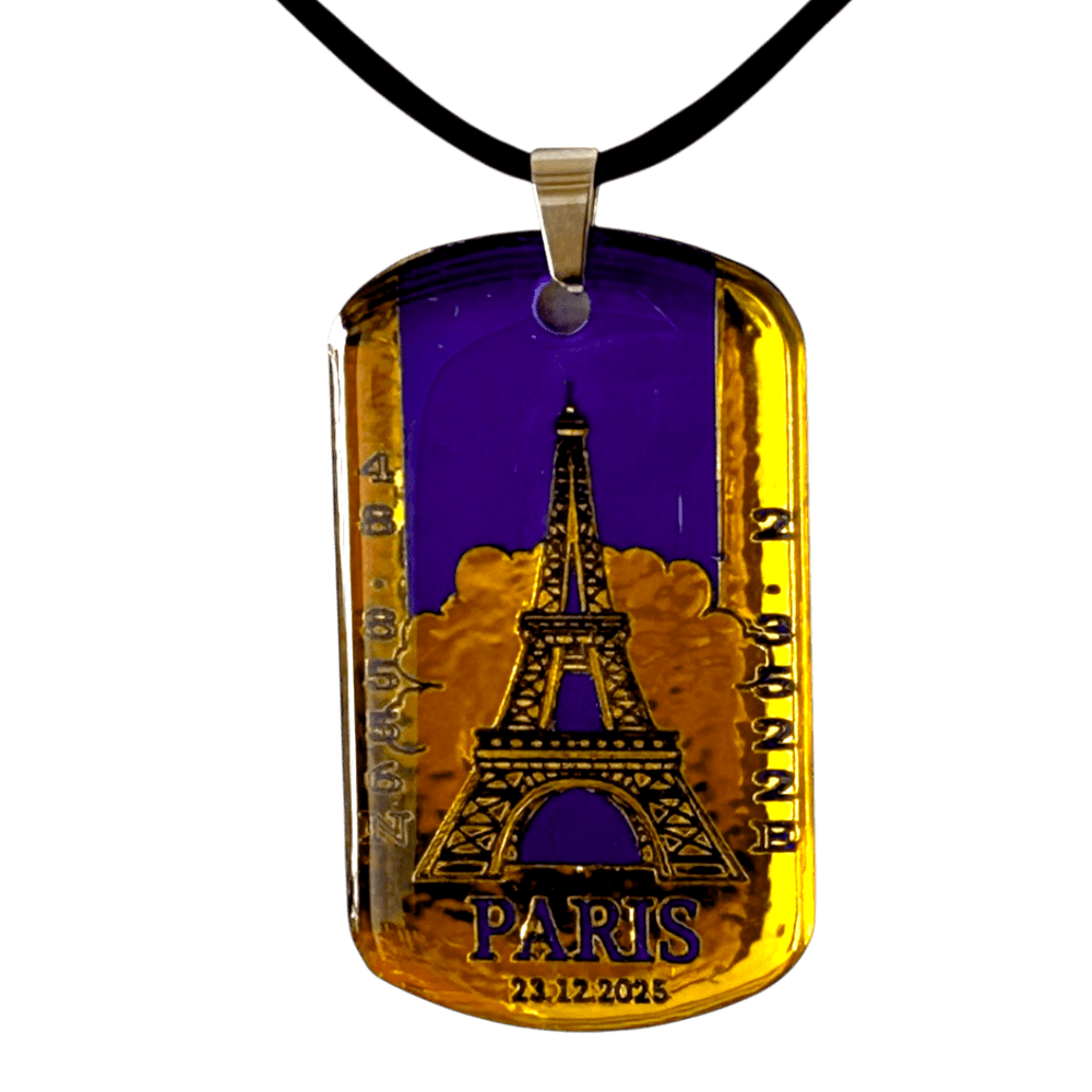 Pendente Coordinate del Cuore - Parigi personalizzabile rjthw8-is