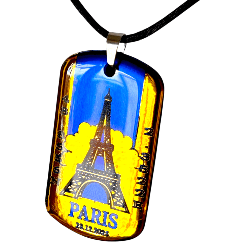 Pendente Coordinate del Cuore - Parigi personalizzabile rjthw8-is