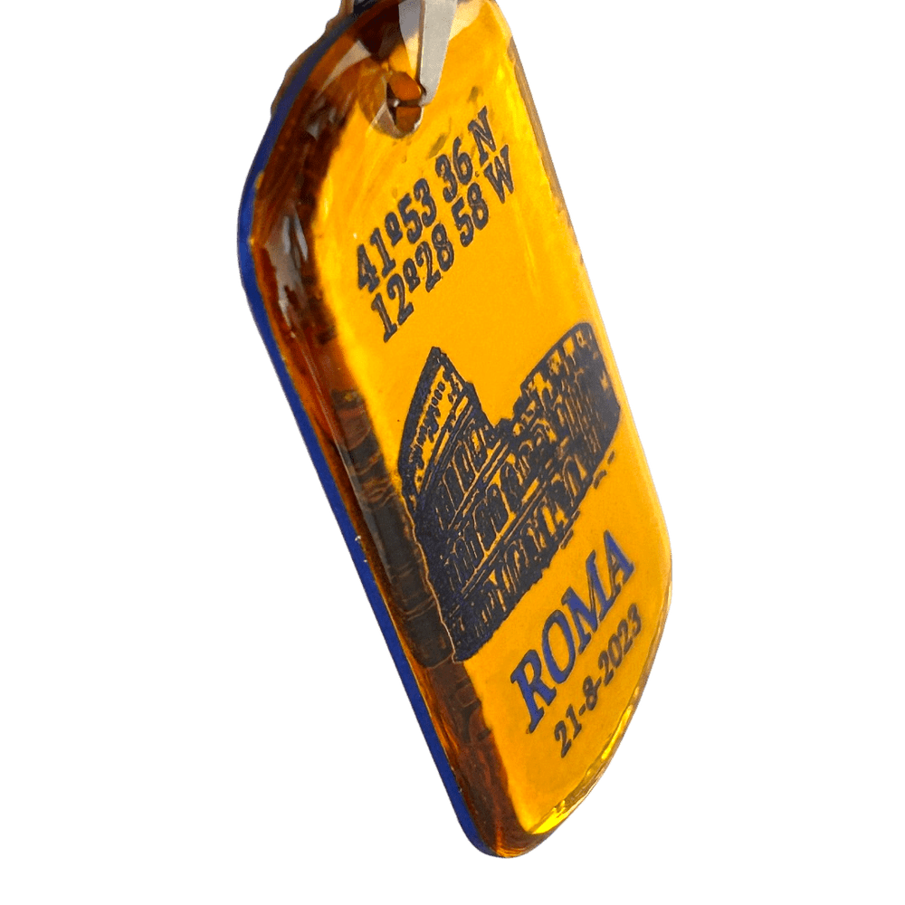 Pendente Coordinate del Cuore - Roma personalizzabile rjthw8-is