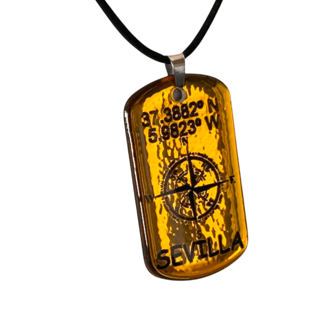 Pendente Coordinate del Cuore - Siviglia personalizzabile rjthw8-is