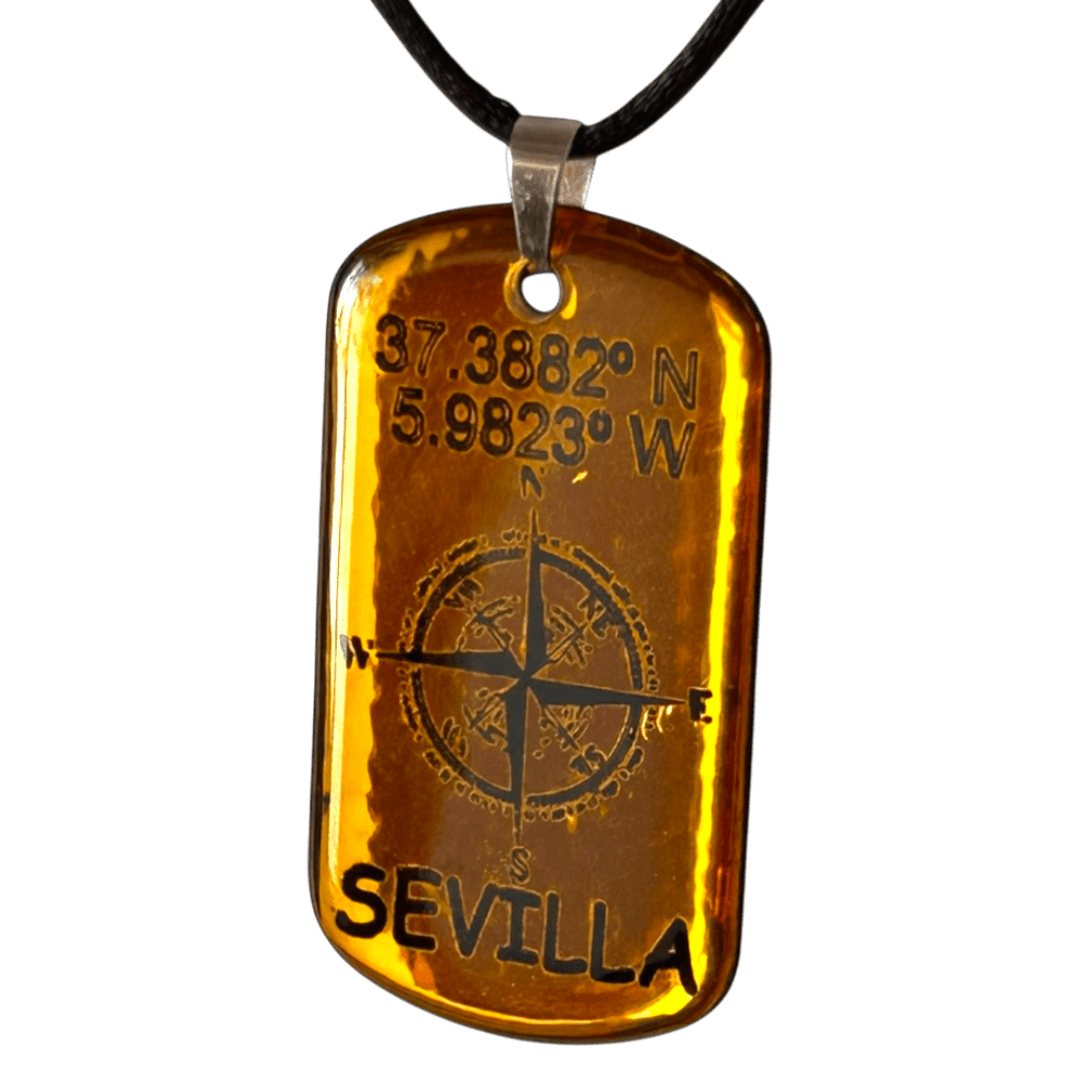Pendente Coordinate del Cuore - Siviglia personalizzabile rjthw8-is