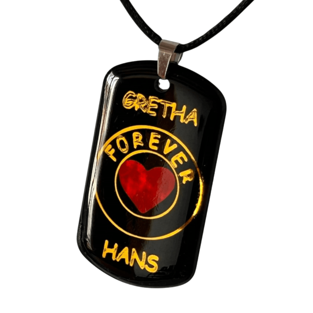Pendente personalizzato "Forever" - Coppia con nomi | Variante colore rjthw8-is