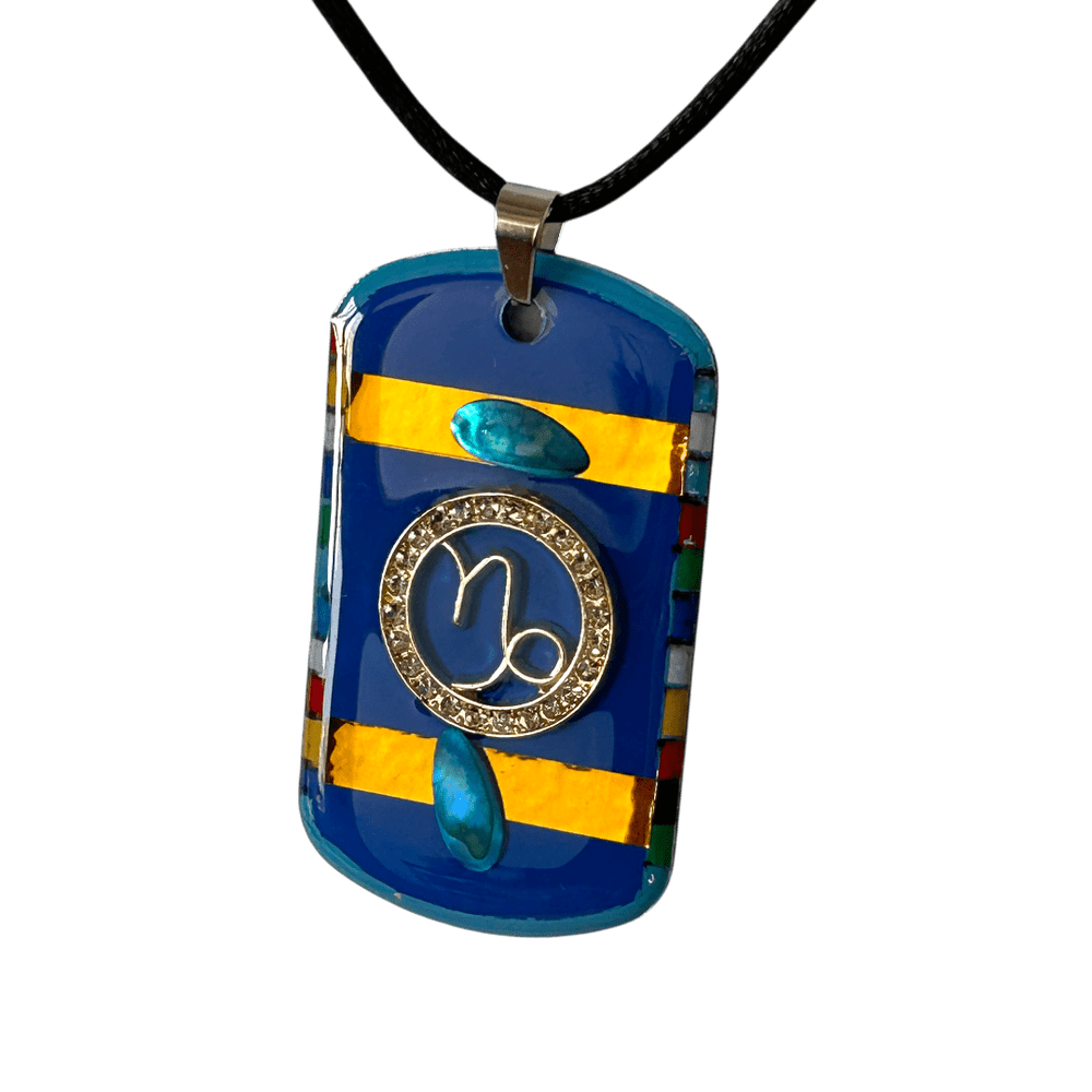 Capricorno - Il segno della costanza | Pendente zodiacale artigianale rjthw8-is