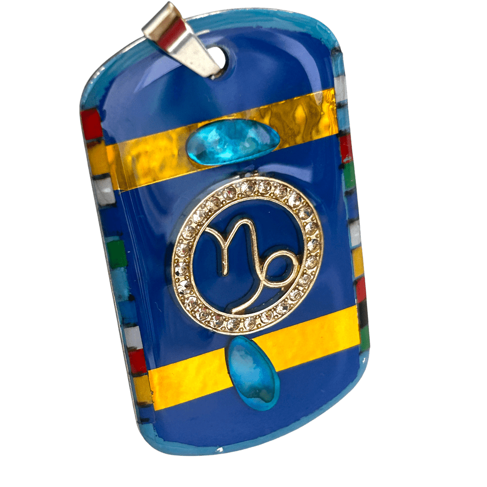 Capricorno - Il segno della costanza | Pendente zodiacale artigianale rjthw8-is